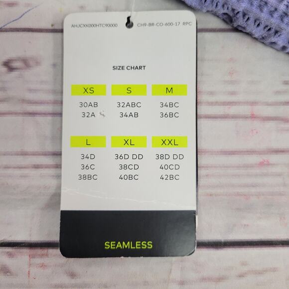 C9 By Champion XS Blue Orchid Racerback Seamless Sports Bra - Picture 5 of 6